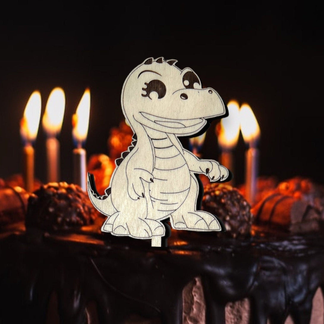 Dinosaur Cake Topper - LuxArcane