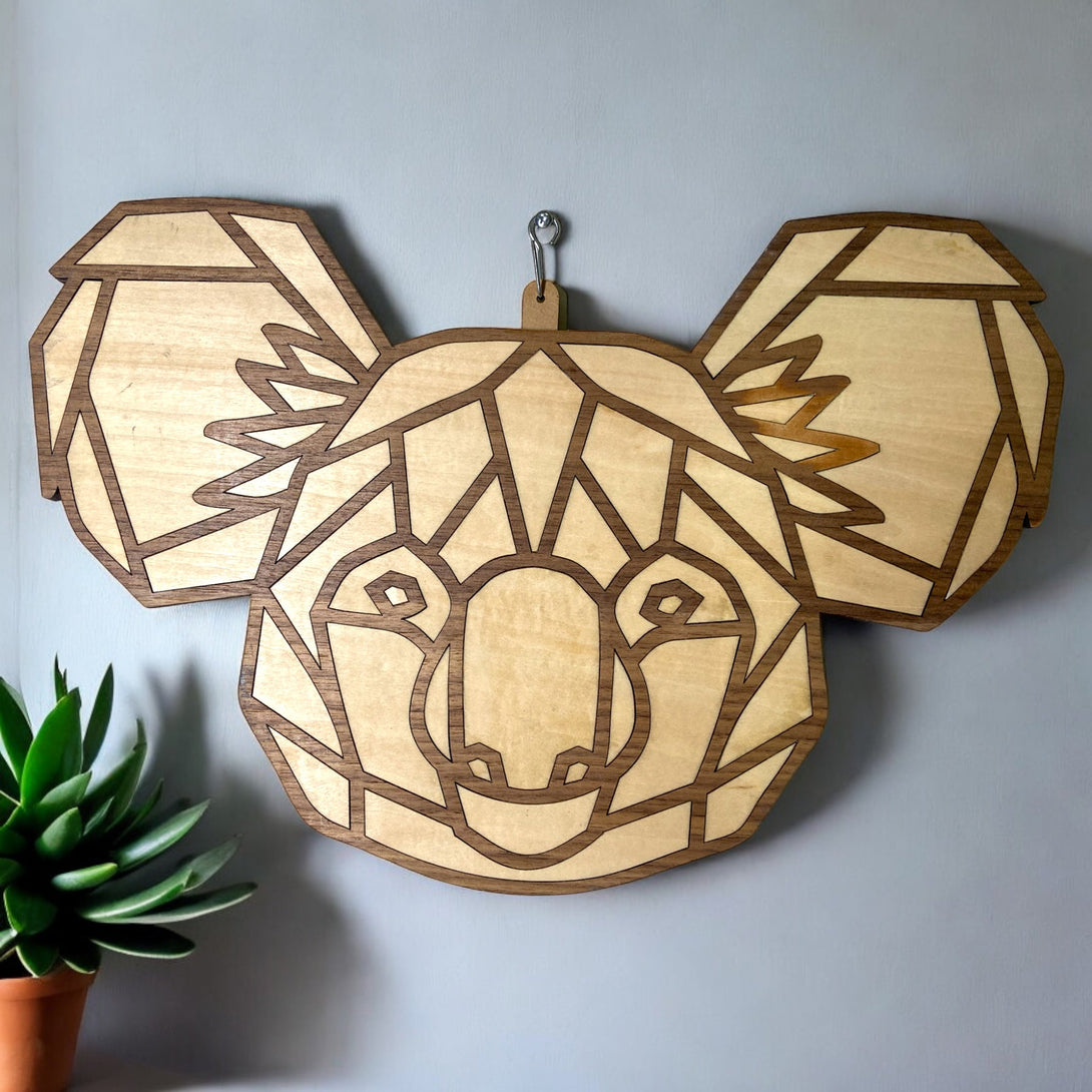 Koala Wall Art - Basswood - LuxArcane