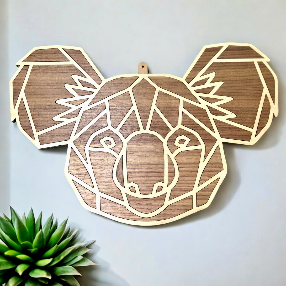 Koala Wall Art - Walnut - LuxArcane